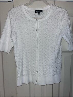 NWOT Cable & Gauge Short Sleeve Sweater Cardigan